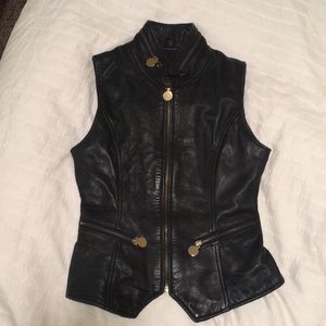 Leather vest